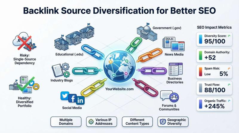Pentingnya Diversifikasi Sumber Backlink untuk Meningkatkan Kualitas SEO