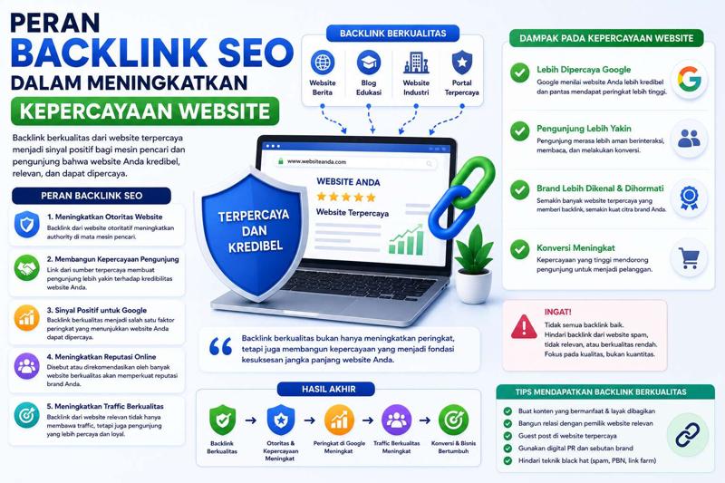 Peran Backlink SEO dalam Meningkatkan Kepercayaan Website